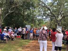 George Washington, Daytona-Ormond SAR, sharing the history of Memorial Day as it evolved after the Civil War. He shared the story of a Revolutionary War Patriot, Dr. Joseph Warren - he gave his all!